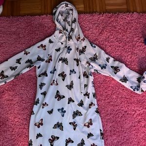 Butterfly hoodie dress